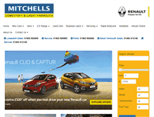 Tablet Screenshot of mitchellsrenault.co.uk